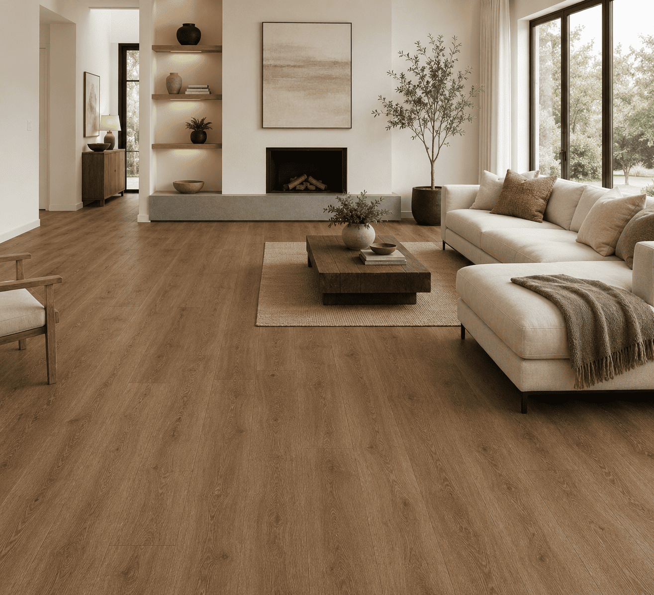 Supertex Coffee Oak 8mm Wood Flooring