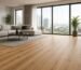 Laminate flooring Karachi showroom sample boards in oak and grey wood-look finishes at BM Floors DHA Phase 5
