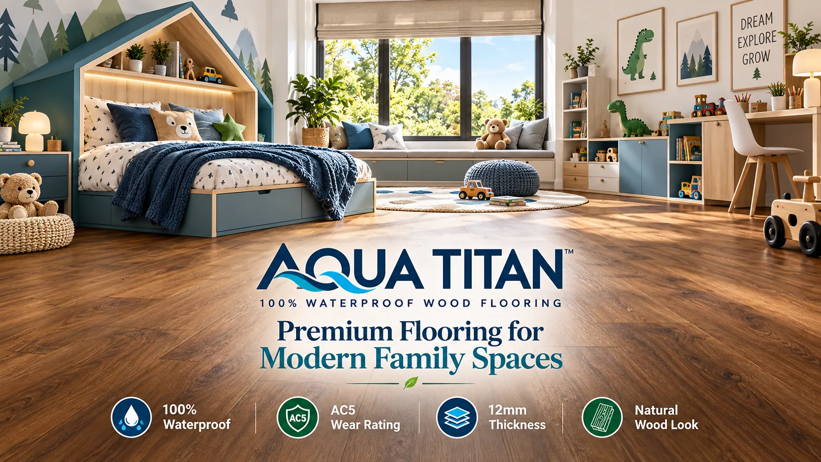 Aqua Titan Family Spaces Wide Banner