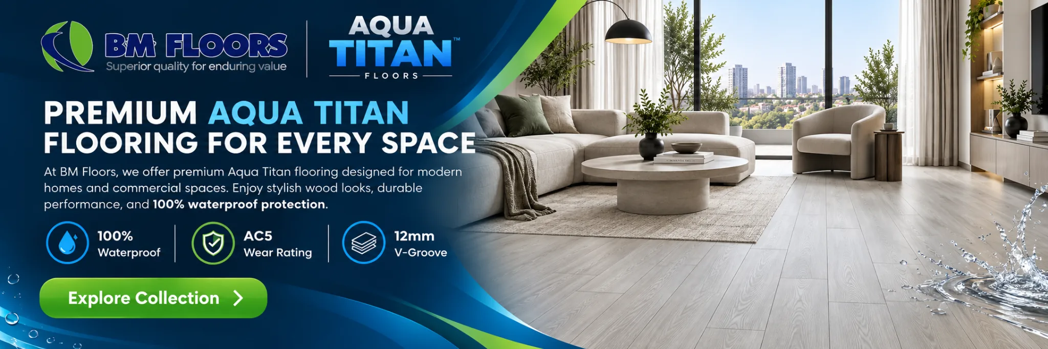 BM Floors Aqua Titan wood flooring in karachi